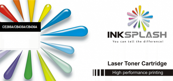 HP CE285A/CE278A/CB435A/CB436A Preto Toner Compativel Inksplash® (Premium) 1