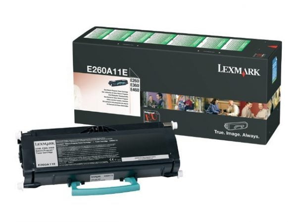 Lexmark E260/E360/E460/E462 Preto Toner Original - E260A11E 1