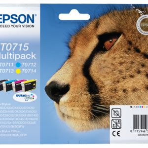 Epson T0715 Pack de 4 Tinteiros Originais - C13T07154012