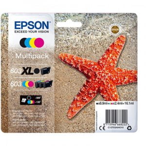 Epson 603XL/603 Pack de 4 Tinteiros Originais - C13T03A94010