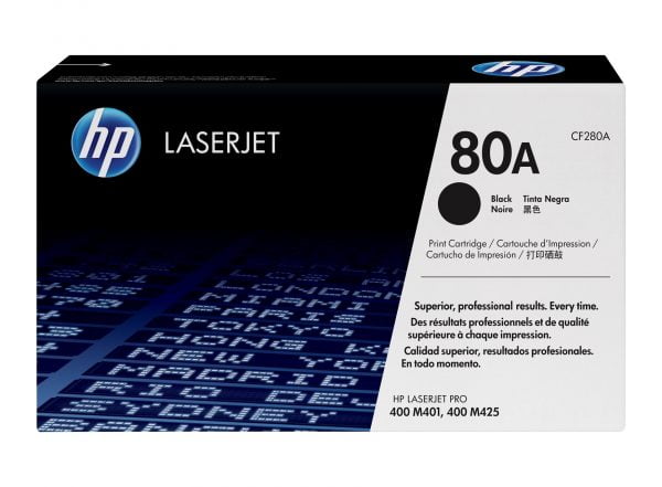 HP CF280A Preto Toner Original - 80A 1