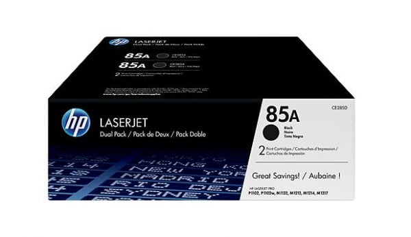 HP CE285A Preto Pack de 2 Toner Original (85A) 1