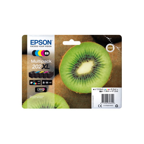 Epson 202XL Pack de 5 Tinteiros Originais (C13T02G74010) 1 Epson 202XL Pack de 5 Tinteiros Originais (C13T02G74010) 1