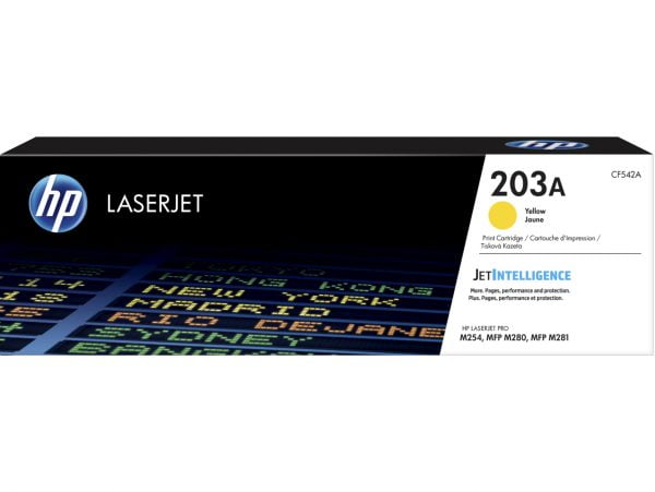 HP CF542A Amarelo Toner Original (203A) 1