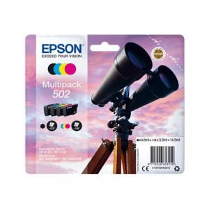 Epson 502 Pack de 4 Tinteiros Originais - C13T02V64010