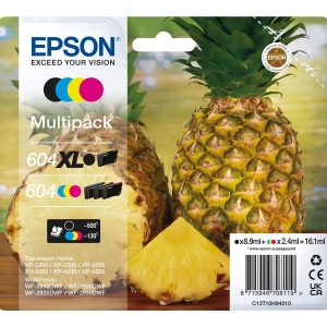Epson 604XL/604 Pack de 4 Tinteiros Originais - C13T10H94010