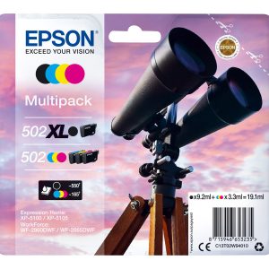 Epson 502XL/502 Pack de 4 Tinteiros Originais - C13T02W94010