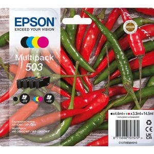 Epson 503 Pack de 4 Tinteiros Originais - C13T09Q64010