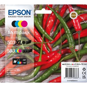 Epson 503XL/503 Pack de 4 Tinteiros Originais - C13T09R94010